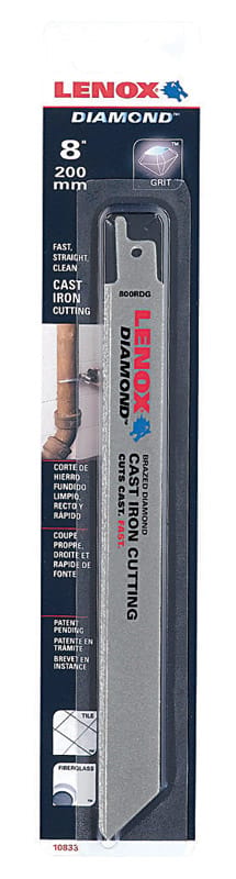 Lenox 10833800RDG Saw Blade Recip 8" 24T