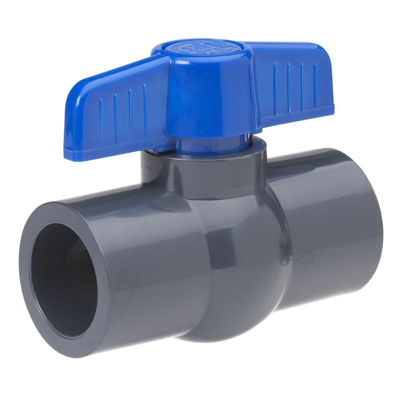 Homewerks VBVP80E8 2 in. PVC Slip Ball Valve Full Port T-Handle For Potable Water
