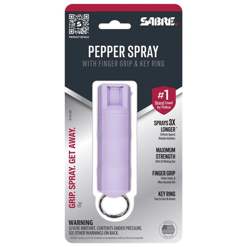 Sabre HC-DP-23OC Lavender Plastic Pepper Spray