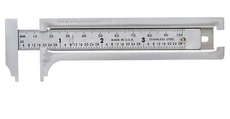 General 132ME 8-13/16 in. L X 3 in. W Slide Caliper 1 pc