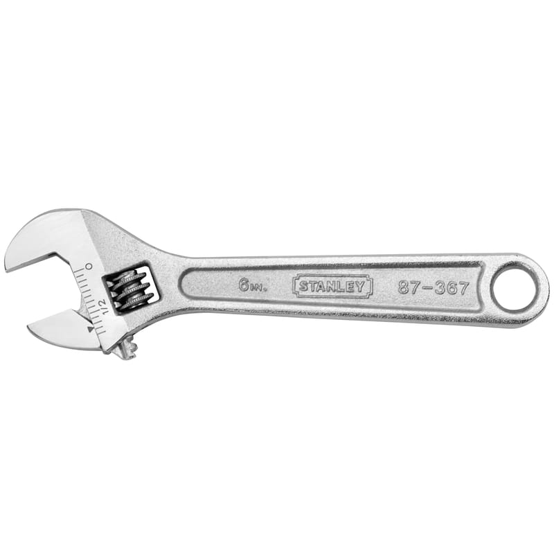 Stanley 87-367 Metric and SAE Adjustable Wrench 6 in. L 1 pc