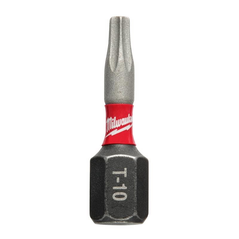 Milwaukee 48-32-4427 Shockwave Torx T10 X 1 in. L Impact Insert Bit Steel 2 pc