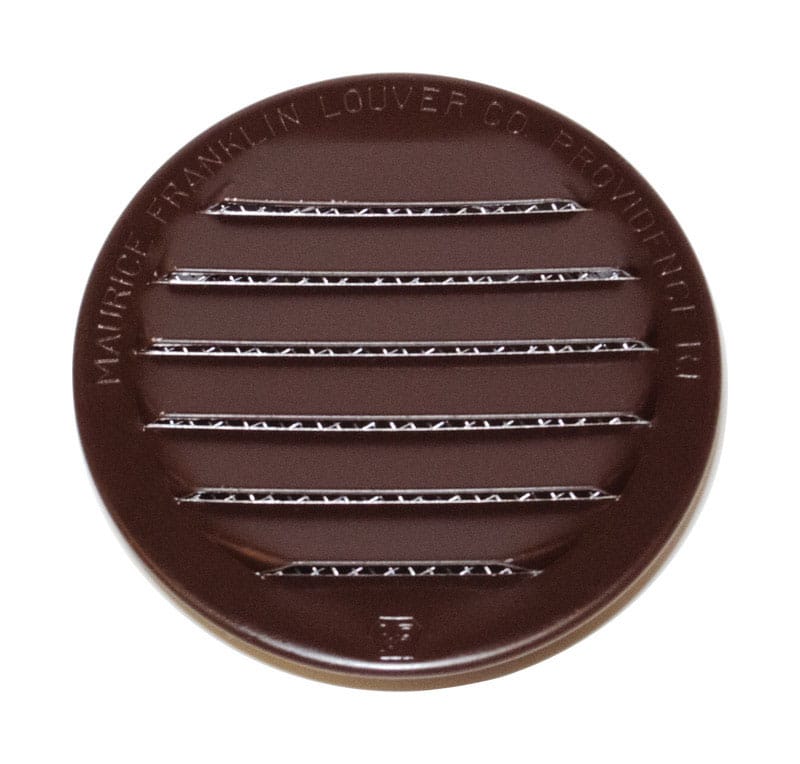 Maurice Franklin Louver RLB-100 1 1 in. W X 1 in. L Gloss Brown Aluminum Mini Louver