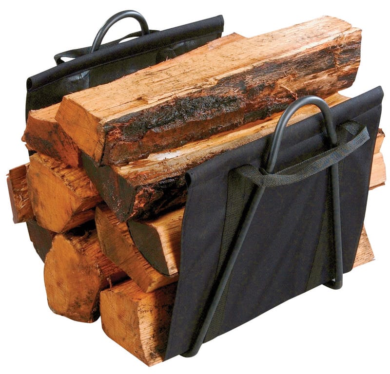 Panacea 15216 Black Matte Steel Log Rack