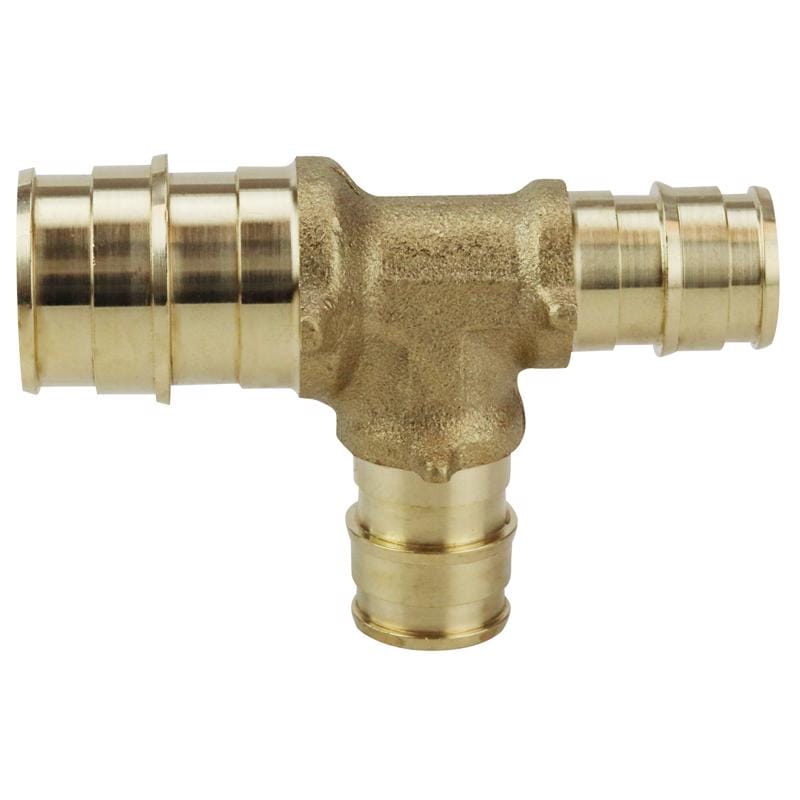 Apollo EPXT341212 Expansion PEX / Pex A 3/4 in. Expansion PEX in to X 1/2 in. D PEX Brass Tee