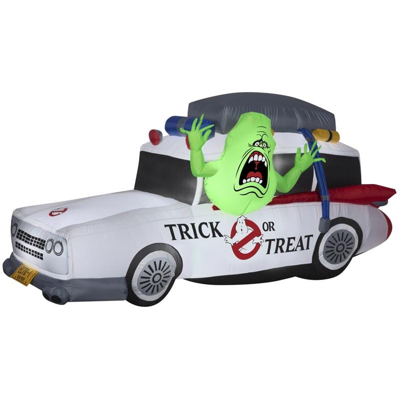 Gemmy 552108 4 ft. Prelit Ghostbusters Slimer in Ecto-1 Inflatable
