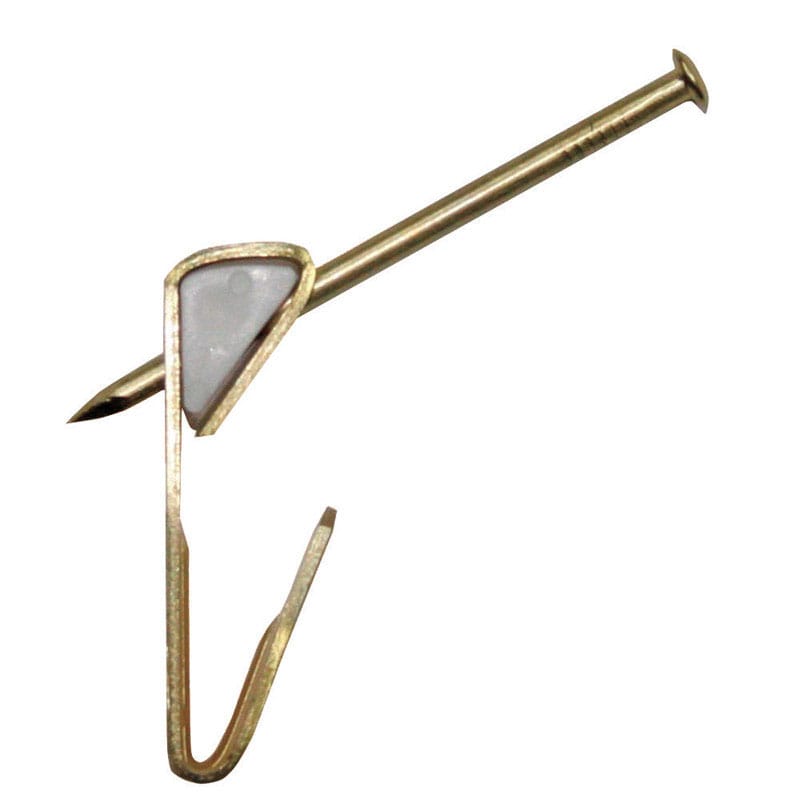 Hillman 50583 OOK ReadyNail Brass-Plated Conventional Picture Hook 20 lb 6 pk