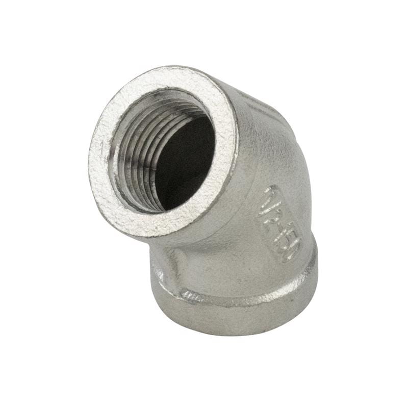 B&K SF-806 Proline 1/2 in. FIP in. X 1/2 in. D FIP Stainless Steel 4 in. L 45 Degree Elbow