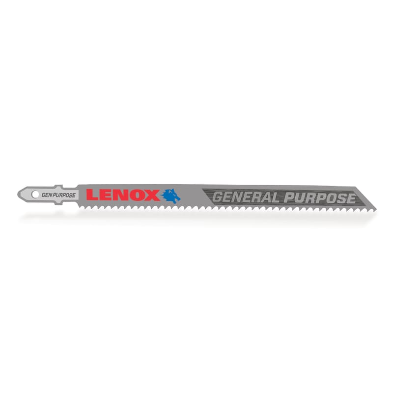 Lenox 1991366 5-1/4 in. Bi-Metal T-Shank General Purpose Jig Saw Blade 10 TPI 3 pk