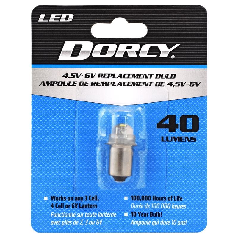 Dorcy 411644 White LED Flashlight Bulb 6 V Flanged Base