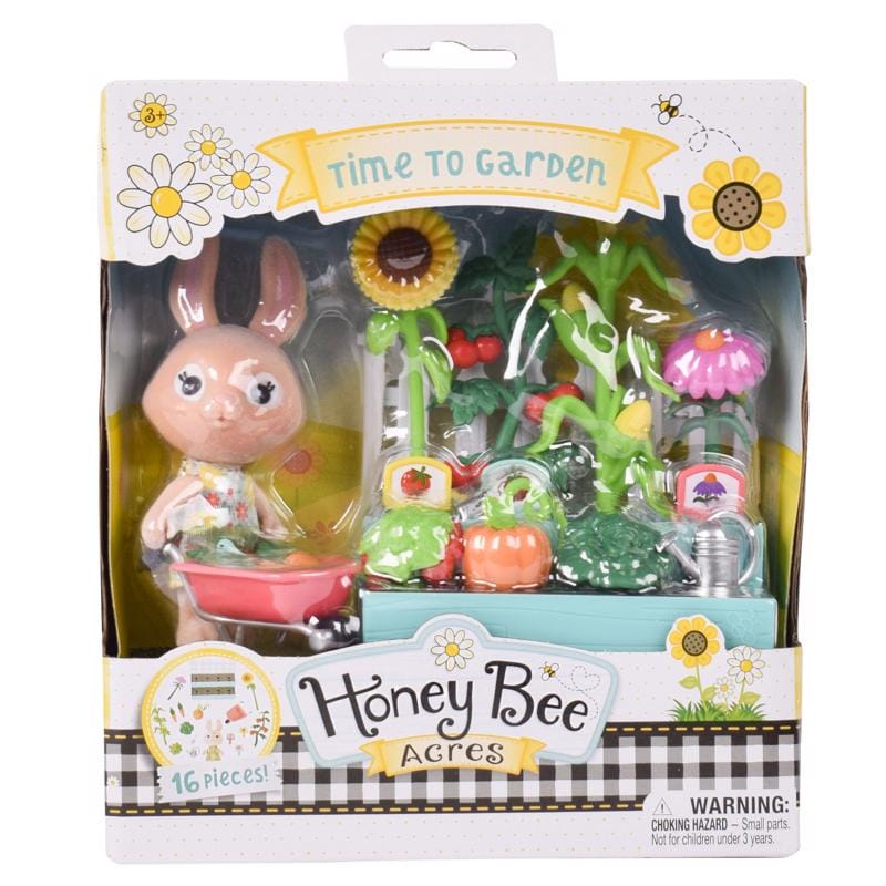 Honey Bee Acres 470195 Time to Garden Play Set Multicolored 16 pc