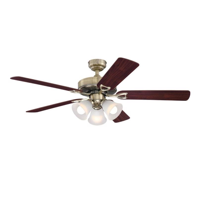 Westinghouse 7312100 52 in. Antique Brass Brown LED Indoor Ceiling Fan