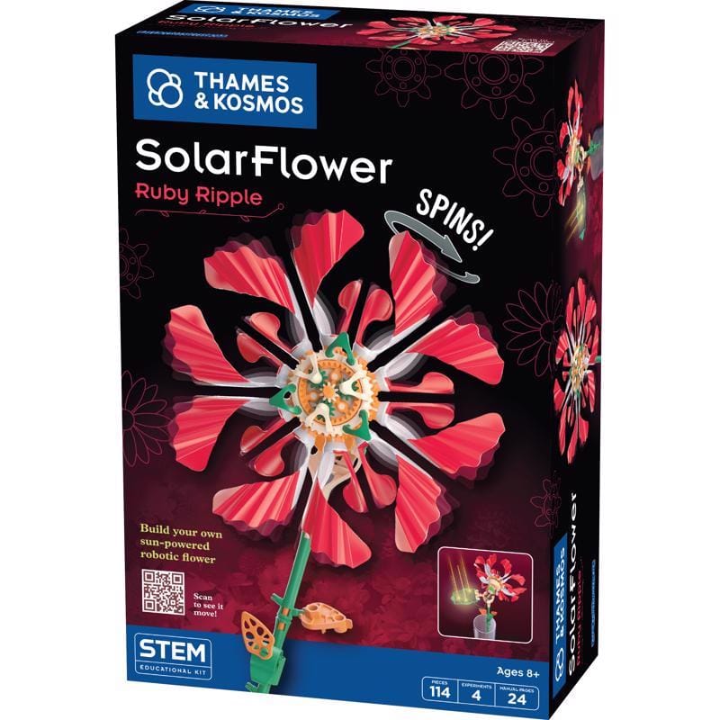 Thames & Kosmos 550067 SolarFlower Ruby Ripple Science Toy Multicolored 114 pc