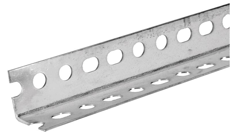 Steelworks 11114 0.048 in. X 1-1/4 in. W X 60 in. L Zinc Plated Steel Slotted Angle