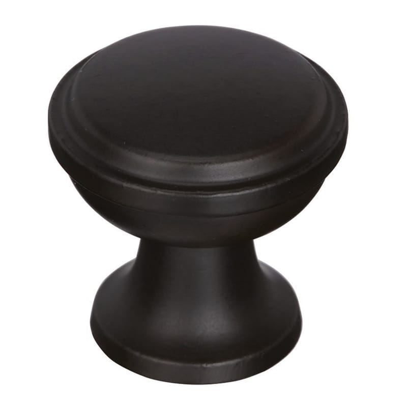 Amerock BP53718BBR Westerly Transitional Round Cabinet Knob 1-3/16 in. D 1-3/16 in. Black Bronze 1 pk