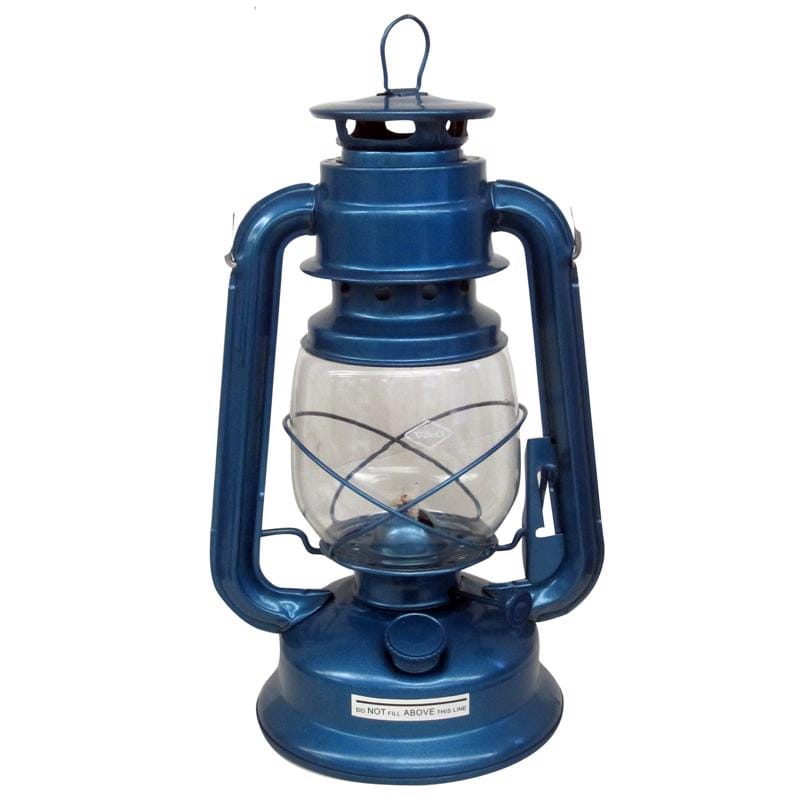 V & O 200-30060 Blue Lantern 12 in. H X 5-1/2 in. W X 11 in. L 1 pk