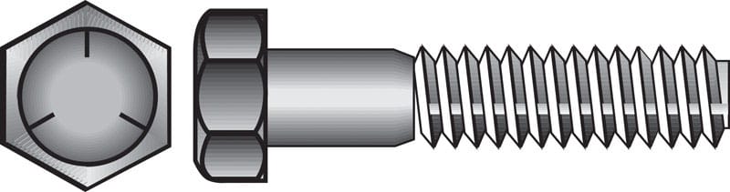 Hillman 200105 5/16 in. D X 5 in. L Heat Treated Zinc Steel Hex Head Cap Screw 50 pk