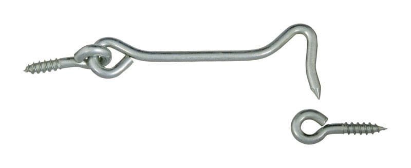 National Hardware N226-373 Large Zinc-Plated Silver Steel 4 in. L Hook and Eye 1 pk