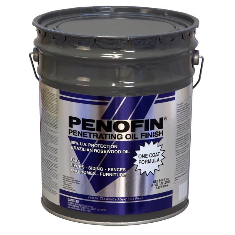 Penofin F3ETR5G Transparent Matte Redwood Oil-Based Penetrating Wood Stain 5 gal