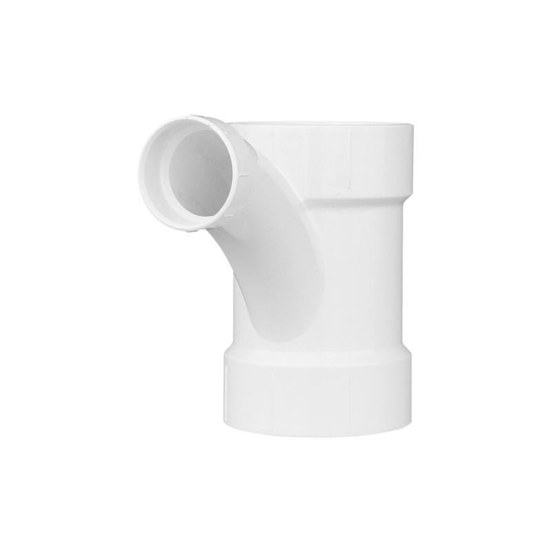 Charlotte Pipe PVC005021600 Schedule 40 4 in. Hub X 4 in. D Hub PVC Long Turn Wye 1 pk