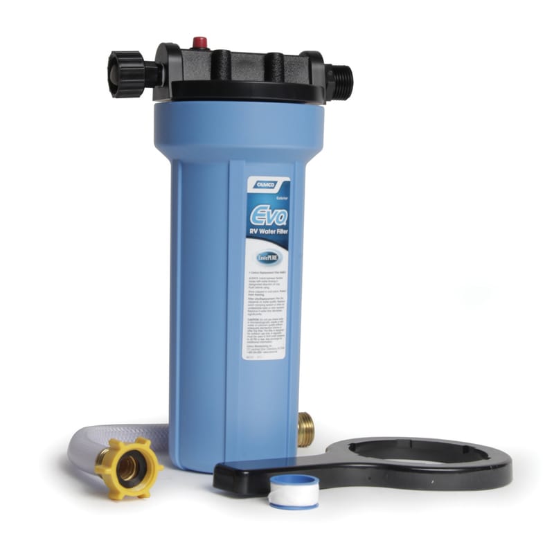 Camco 40631 EVO Water Filter with Housing and Hose Extension 1 pk