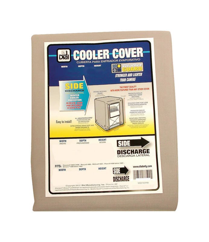 Dial 8756 42 in. H X 37 in. W Gray Polyester Evaporative Cooler Cover