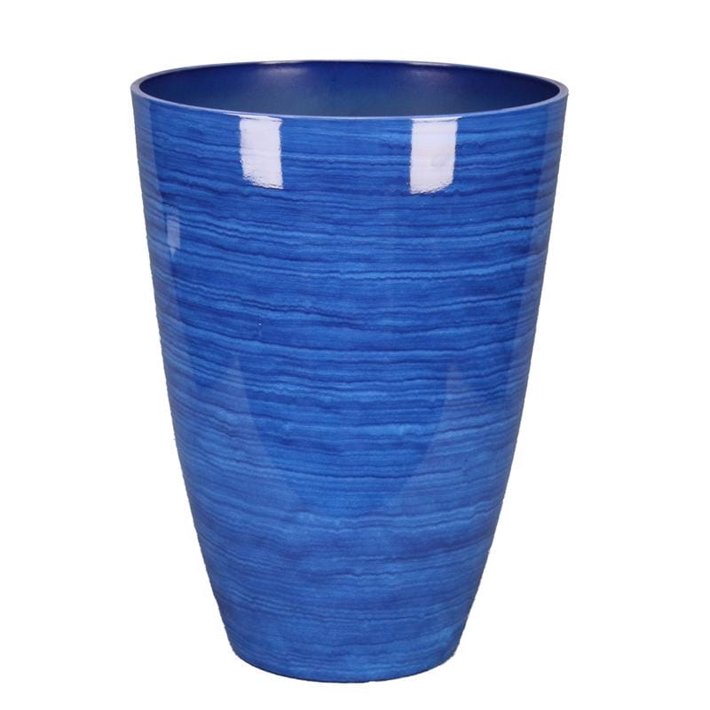 L&G PVD9016DBI 22 in. H X 16 in. D Polyresin Baja Planter Cobalt