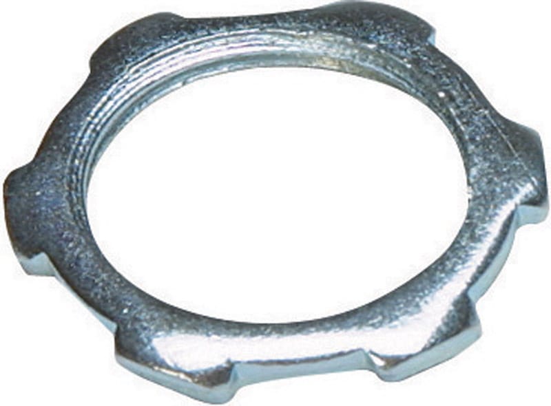 Sigma Engineered Solutions 55102 ProConnex 3/4 in. D Zinc-Plated Steel Electrical Conduit Locknut For Rigi