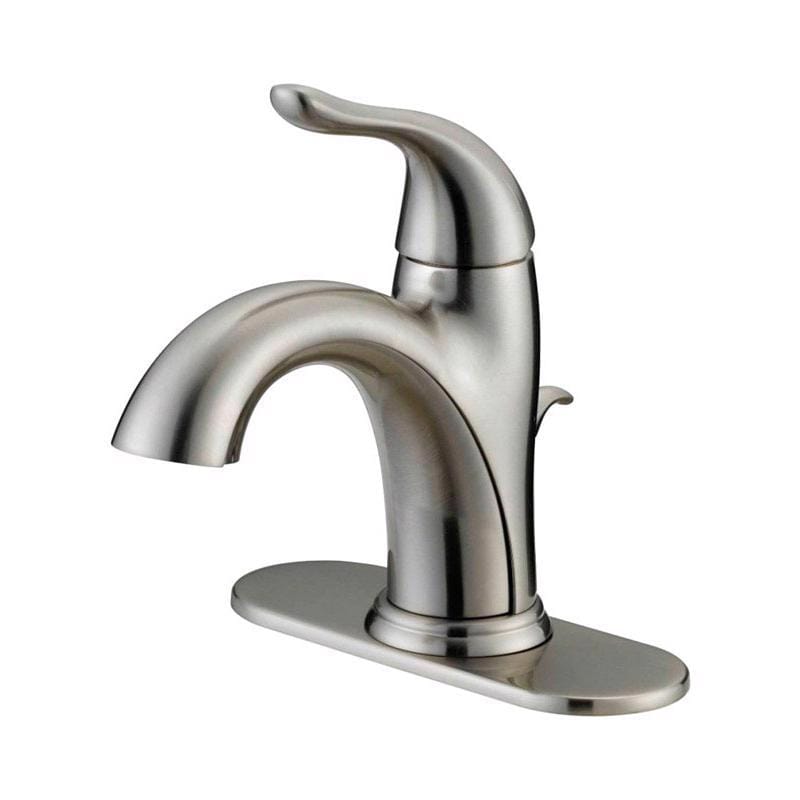 Oakbrook Collection 67417W-6104 Brushed Nickel Modern Single-Handle Bathroom Sink Faucet 4 in.
