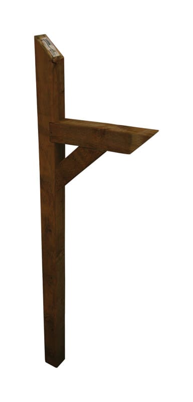 Alexandria Moulding MP001-WS072CT 72 in. Natural Brown Pine Mailbox Post