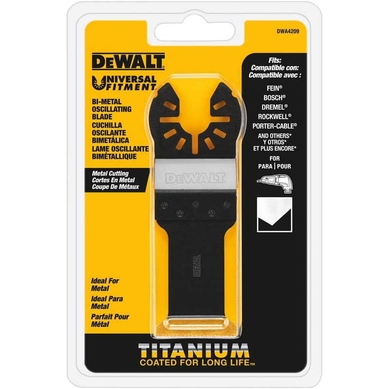 Dewalt DWA4209 Universal Fitment Titanium Oscillating Blade 1 pc