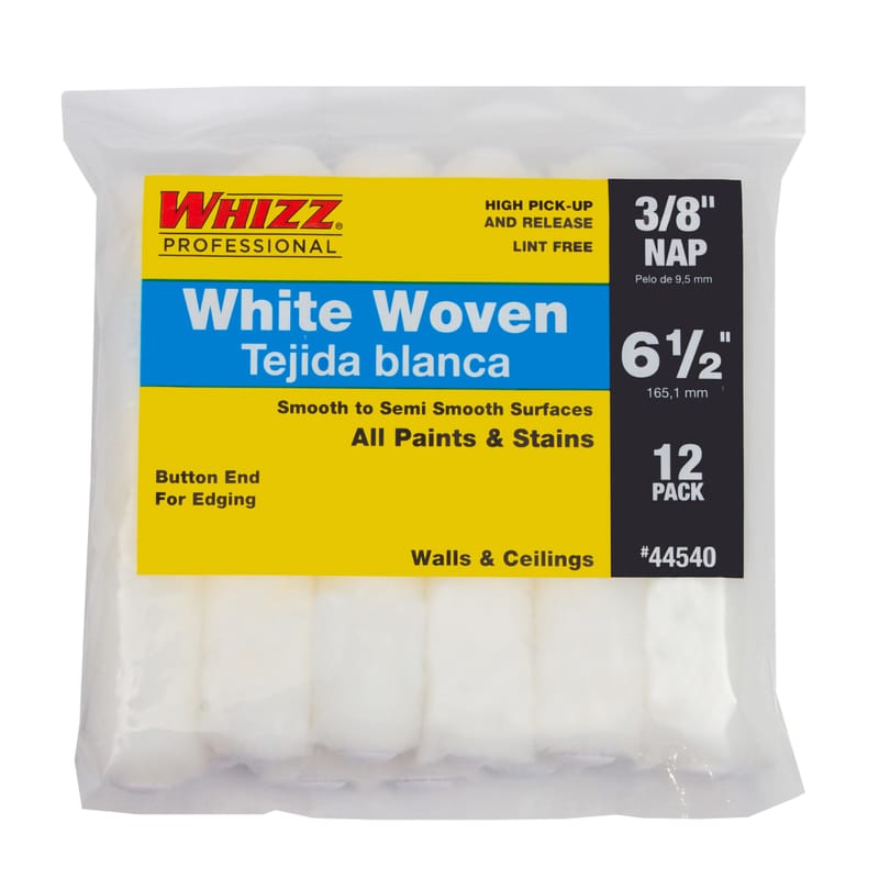 Whizz 44540 Woven 6.5 in. W X 3/8 in. Mini Paint Roller Cover 12 pk