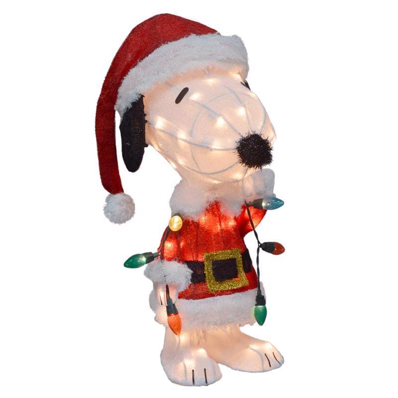 Peanuts 70328-LED Clear Christmas Snoopy 2 ft. Yard Decor
