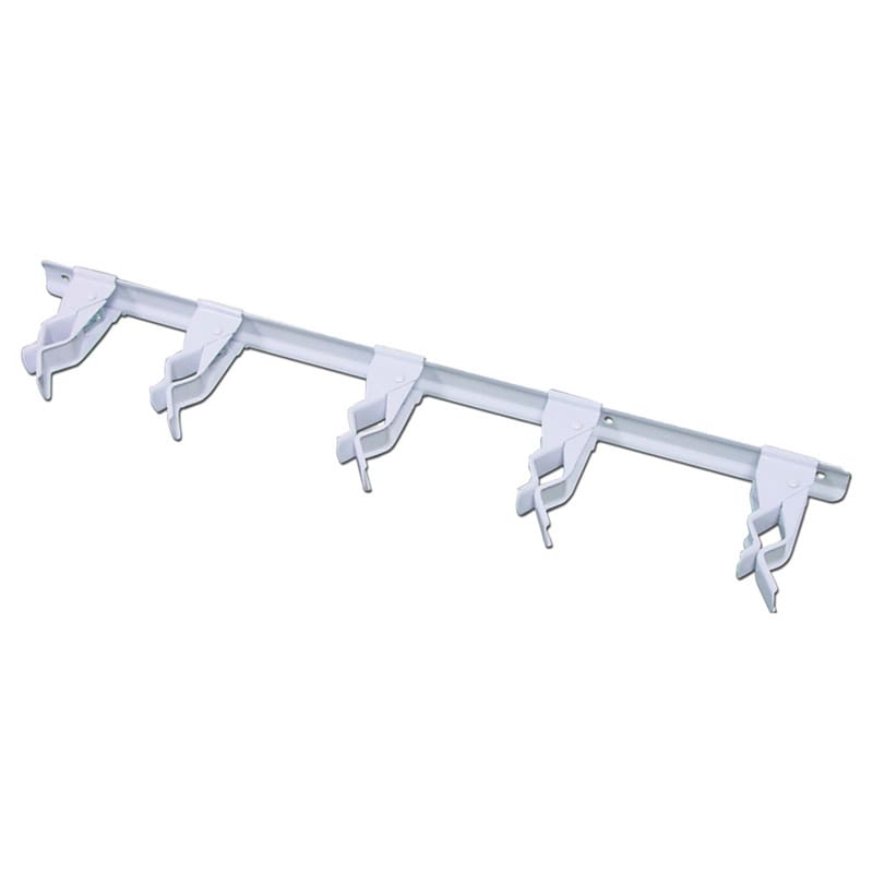 Crawford SG5W 17 in. L White Steel Sliding Spring Grip Organizer Hanger Holder 5 lb. cap. 1 pk