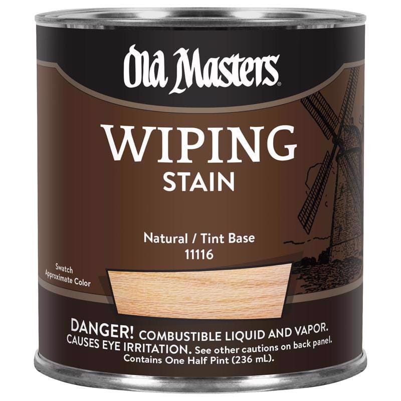 Old Masters 11116 Semi-Transparent Clear Oil-Based Wiping Stain 1/2 pt