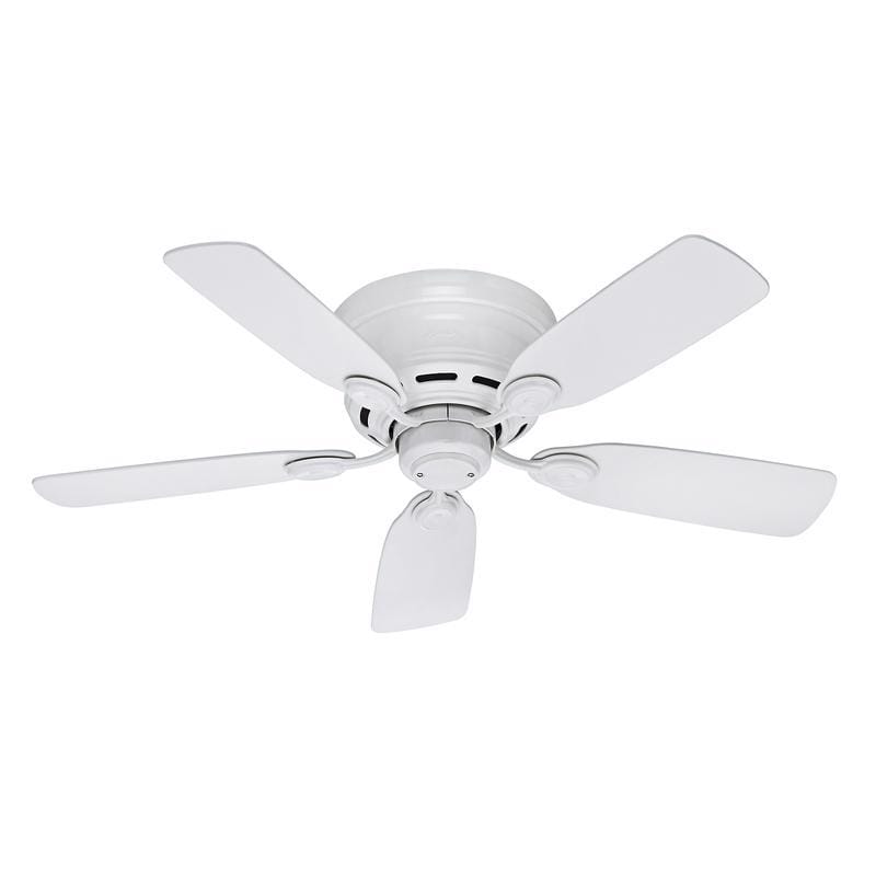 Hunter 51059 Low Profile 42 in. White Indoor Ceiling Fan