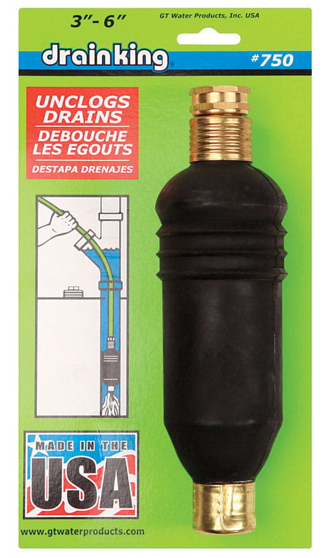 GT Water Products 750 Drain King Drain Unclogger 11 in. L X 3 to 6 in. D