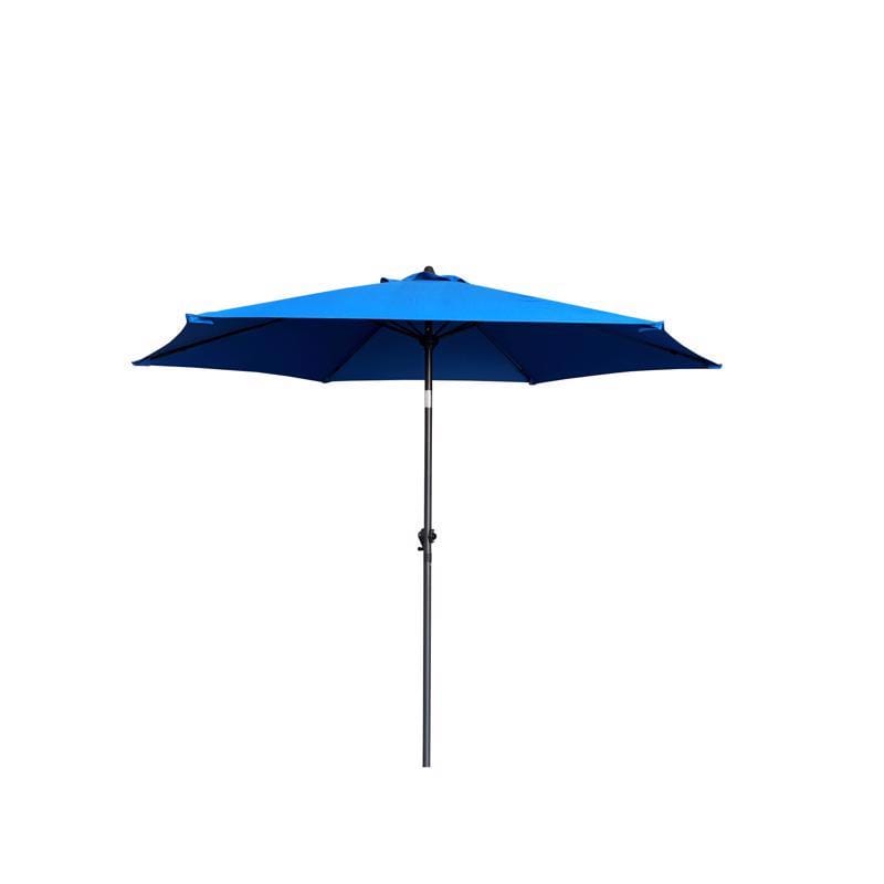 Living Accents YQ101BK-BL 9 ft. Tiltable Royal Blue Market Umbrella