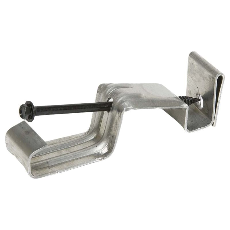 Amerimax 150121 1.38 in. H X 1 in. W X 4 in. L Metallic Galvanized Steel K Hidden Gutter Hanger