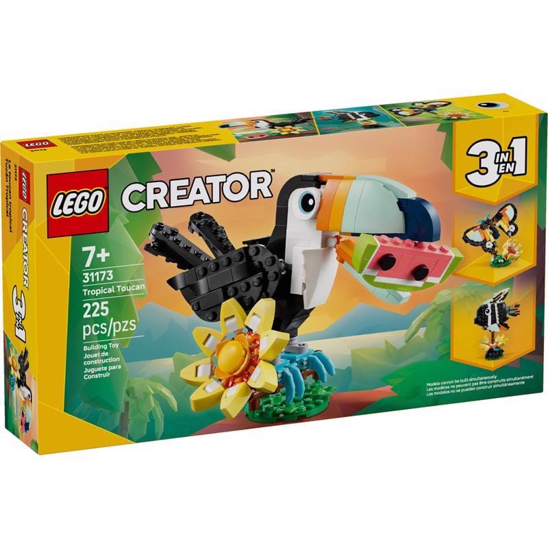 Lego 31173 Creator Tropical Toucan Building Set Multi 225 pc