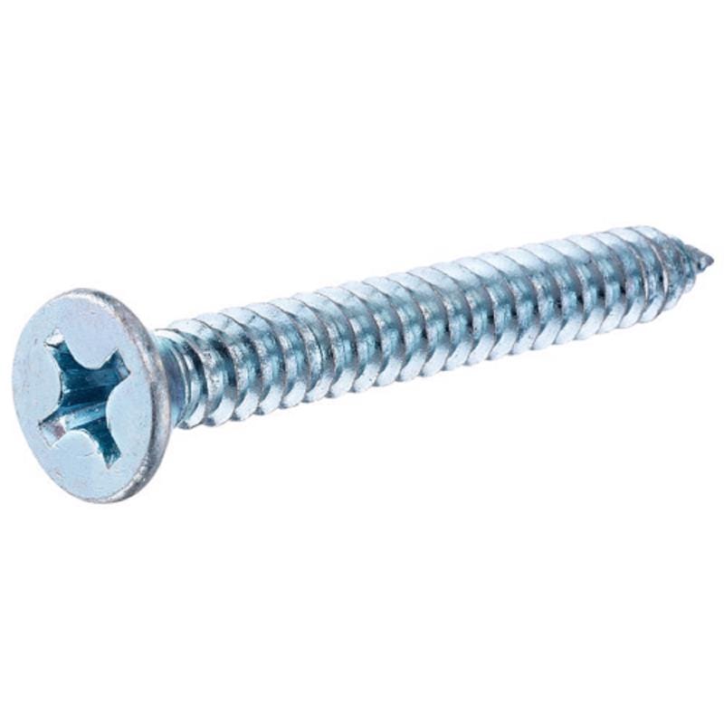 Hillman 80197 No. 8 Ga. X 2-1/2 in. L Phillips Flat Head Sheet Metal Screws 1 pk