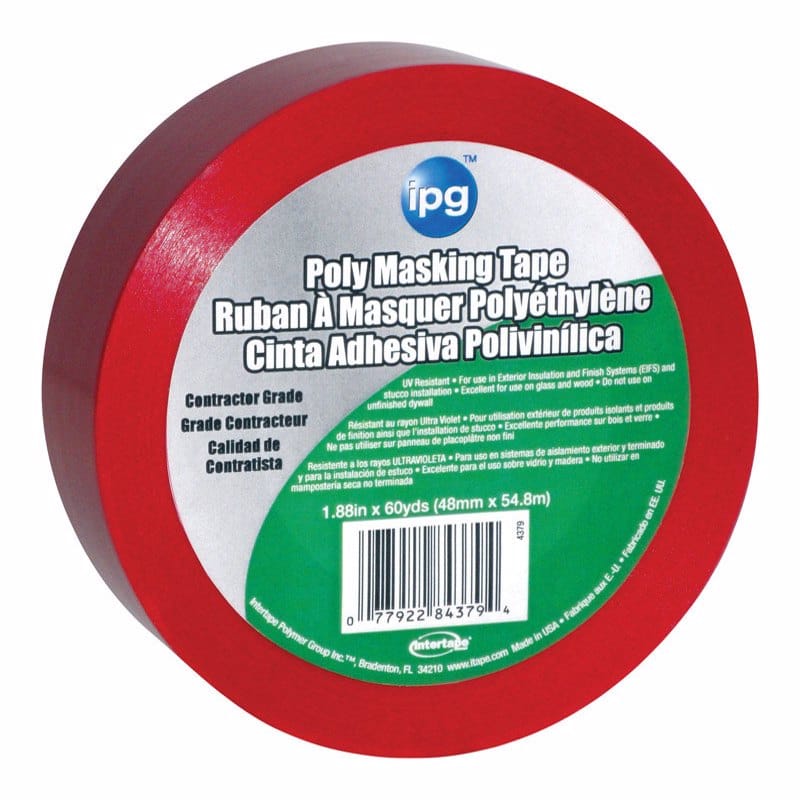 Ipg 4379PL Stucco 1.88 in. W X 60 yd L Red High Strength Masking Tape 1 pk
