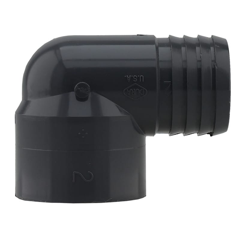 Boshart Industries UPVCFE-20 2 in. Insert in. X 2 in. D FTG PVC 90 Degree Elbow 1 pk