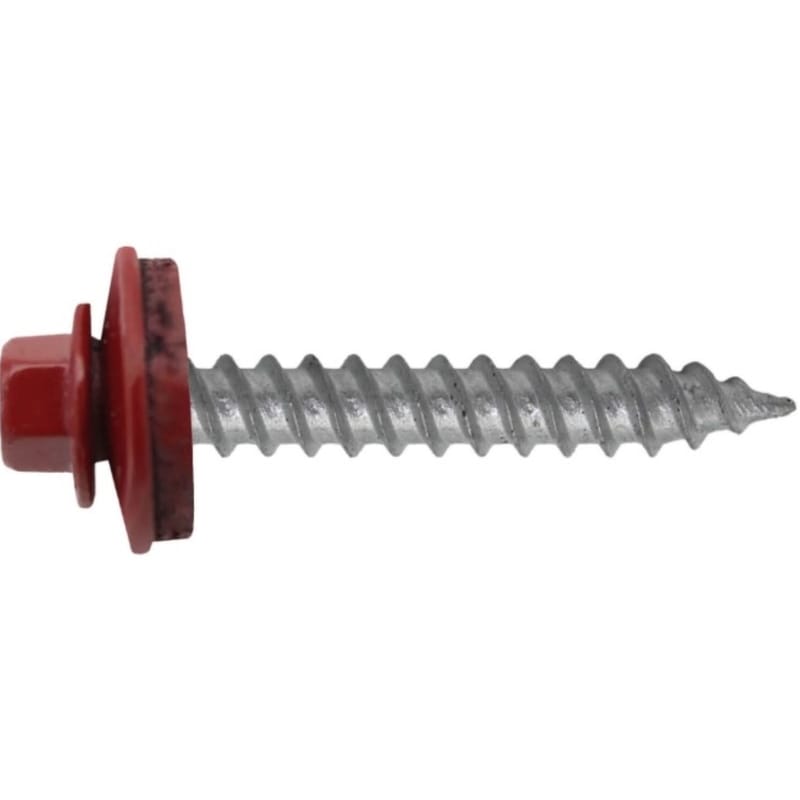 Grip-Rite NHWNW91121RED Pro-Twist No. 9 Sizes X 1-1/2 in. L Hex Hex Washer Head Screws w/Washers 1 lb 91 pk