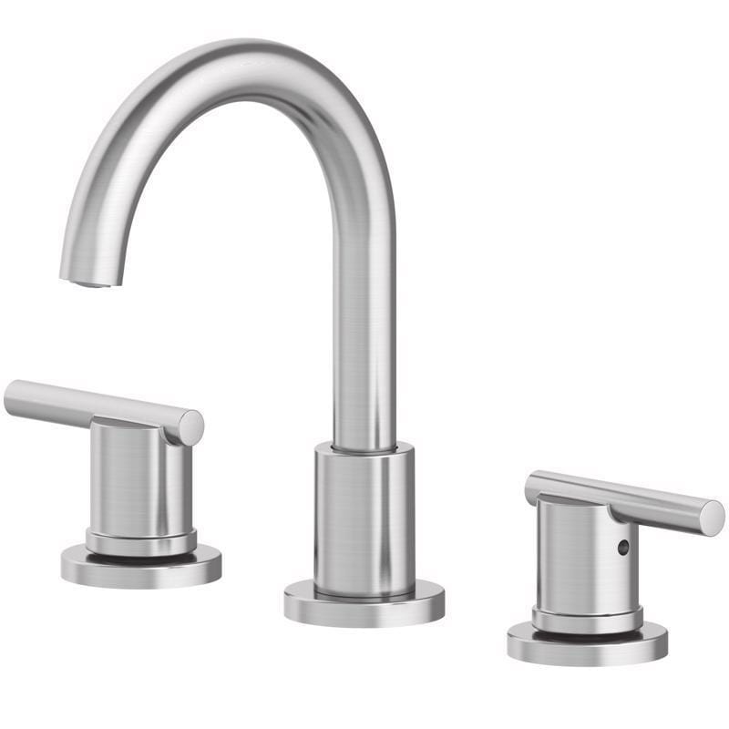 Oakbrook Collection 67084W-6204 Alexis Brushed Nickel Modern Widespread Bathroom Sink Faucet 8 in.