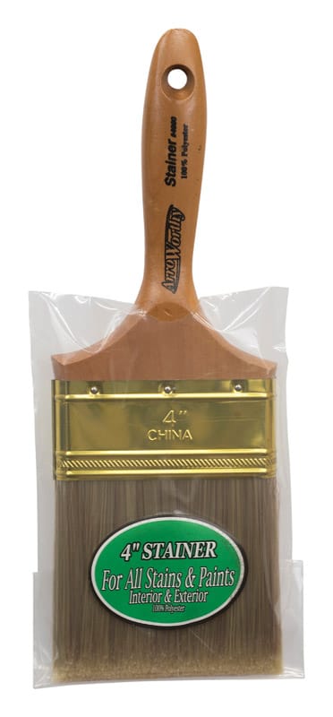ArroWorthy 4090 0400 Stainer 4 in. Flat Paint Brush