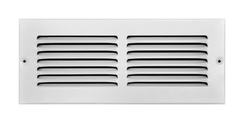 Tru Aire C17012X04 4 in. H X 12 in. W 1-Way Powder Coat White Steel Return Air Grille