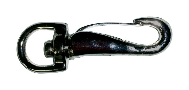 Baron 334-1/4 1/4 in. D X 1-7/8 in. L Nickel-Plated Steel Spring Snap 20 lb
