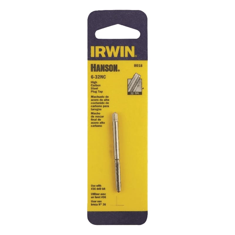 Irwin 8018 Hanson SAE 6-32 Plug Tap