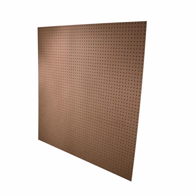 Alexandria Moulding PG002-6H048C 3/16 in. X 48 in. W X 4 ft. L Medium Fiberboard (MDF) Peg Board